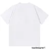 Designer Hoge versie zomer trendy merk B familie los en comfortabel puur katoen T-shirt met korte mouwen voor koppels Koreaanse versie modieuze top WV42