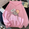 racco in Pizza Box Hoodie I REGRET NOTHING Funny Women Plus Size Sweatshirts Autumn Winter Casual Fleece Warm Hooded Pullover u8YQ#