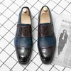 Klädskor 2024 Klassisk krokodilmönster Business Flat Men Designer Formell läder Mäns loafers julfest