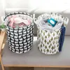 Sacs à linge Portable pliable panier de rangement seau coton lin tissu sale jouet vêtements salle organiser