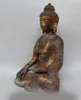 Dekorativa figurer 15 "China Tibet Buddhism Bronze Gild 8 Treasure Shakyamuni Amitabha Buddha Statu