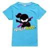 Ninja kidz barn kläder sommar pojkar mode kort ärm tshirt pojkar grafiska tee baby flickor toppar barn 240318