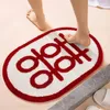 Tapis de bain antidérapant, absorbant, pour salle de bain, entrée, Style mariage chinois, porte