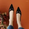 Casual Shoes 2024 Spring Women Pumps Natural Leather 22-24.5cm Kids Suede Mesh Sheepskin Pigskin Full Pointed Toe Low Heels