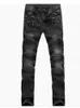 Pantalons pour hommes hommes décontracté vélo denim jeans élastique solide régulier hommes pantalons de rue rétro jeunesse denim grande taille J240330