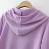 4xl Plus Size Hoodies Women 2023 Spring Letter Märkning Hooded Waffle Sweatshirt LG Sleeve Tops Overdimensionerade kurvkläder T87I#