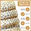Table Runner Disposable plastic tablecloth rose gold 6 seat table cover 108 inches satin runner for Wedding Party yq240330