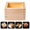 Wine Glasses Cup Sake Wooden Box Restaurant Holder Culture Supplies Traditional For El Pography Home Storage