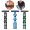 Razor Men Shaver Profession Antiskid Metal Handle Dual Blade Shaver Vintage Manual Adjusting Razor Maquina De Afeitar Para Hombre