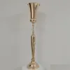 Party dekoration 80 cm till 120 cm hög ceremoni transparent klar akryl pedestal kolumner vas kristall trumpet för droppleveranshem ga dhyjc