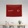 Tapeçarias Ataturk Assinatura com Bandeira Turca para Cama Turquia Líder Hippie Tapeçaria Tapeçaria Decoração de Casa