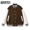 Vestes pour hommes automne vestes à capuche patchwork hommes veste de Baseball décontracté coton à manches longues polaire sweats hommes marque vêtements