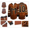 24S # 10 Biebe Mistério Alaska Filme Hóquei Jerseys Mens SlapShot Biebe Jersey S-XXXL Aceitar Personalizado Qualquer Número de Nome