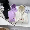 autumn Winter 2023 Plus Size Women's Fi Thick Towel Embroidered Hoodie j8Jf#