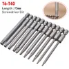 1PC 75 mm śrubokrętny Torx Bit Magnetyczne śrubokręt Bit 1/4 cala sześciokątne zabezpieczenia zabezpieczającego Sabetat narzędzie ręczne