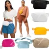 Nieuwe Yoga lulu riem borst Wol fleece tas Luxe Ontwerpers vrouw Buiten sport luxe Heuptassen dames heren Crossbody heuptasje portemonnee Nylon draagbare luluTeddy tas