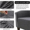 Chair Covers Plaid Jacquard Club Sofa Cover Stretch Spandex Tub Slipcover Solid Color Elastic Armchair For Living Room Home