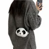 mini portfel pluszowy panda torba na ramię śliczna torebka torebka carto crossbody torebka makijażu makijaż szkolna pluszowa lalka na zewnątrz h0qn#