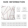 Pillow White And Copper Geometric Background Throw Sofa S Cover Decor