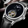 Orologi da polso HEMUDU Orologio da uomo con tourbillon volante reale Orologio da polso meccanico di lusso con scheletro originale Orologio impermeabile con zaffiro