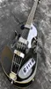 4 strängar Hofner McCartney H5001CT Contemporary BB2 Violin Guitar Gloss Black Electric Bass Flame Maple Top Back 2 511b Stapl1874363