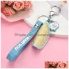 Klasyna Smycze Creative Fruit Blakein Luminous Watermelon Key Ring Prezent dla kobiet Para torby samochodowej Łańcuchy R231003 Drop D Dhkpe