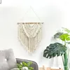 Tapestries 2024 Real Macrame Wall Hanging Tapestry Hand Woven Bohemian Style Home Boho House Decration Background Decor Livingroom Bedroom