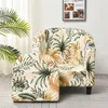 Chair Covers Stretch Floral Tub Spandex Club Armchair Slipcover Elastic Single Sofa Couch Cover For Living Room Cafe Bar El