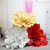 装飾的な花30cmシミュレートされた手作りの牡丹花ブーケバレンタインデーリビングルーム装飾庭の装飾屋外人工