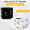 Orologi da tavolo Timer digitali multifaccia Timer da tavolo Cubo Sensore di gravità Flip per studio Ufficio Sport Cucina Strumenti per il conto alla rovescia