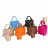 Luxe 2023 Nouveau Zipper Menger Sac Couleur Solide Feutre Femmes Sac à bandoulière Sac à main Casual Sacs à bandoulière pour femmes I59C #