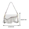 PU-Leder Fi Sling Bag Zwei Riemen Frauen Mini Hobo Bag Wasserdichte Sattel Umhängetasche Einfarbig Schulter Reisetaschen U6rf #