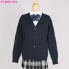 new Arrival Jk School Uniforms Cardigans Sweater Tops Japanese Students Uniform Cute Girls High School Sweaters Lg Sleeve XXL e5Bm#