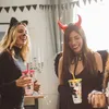 Canecas Copo de Halloween com caneca de café de palha tampa reutilizável segura inovadora bebendo para festa bar jantar familiar