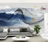 Tapety niestandardowe 3D Tapeta nowoczesna linia atrament krajobraz po salon wystrój domu moda naklejki ścienne