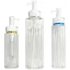 Förvaringsflaskor 150-500 ml tom schampo lotionflaska med pump badrum tvål dispenser plast påfyllningsbar bärbar duschgel behållare