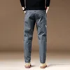 Abbigliamento di marca Pantaloni cargo da uomo 97% cotone Tinta unita Abbigliamento da lavoro Pantaloni casual Pantaloni larghi da jogging coreani Uomo 240315