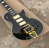 NOUVEAU Custom 1957 3 Pickup Guitare électrique noire avec système de trémolo doré Guitare électrique guitares entières de china7200212