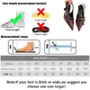 Dress Shoes Fashion Metal Buckle Ladies Heels Female Slingbacks 2024 Pointed Toe Pumps Women High Wine Red Footwear