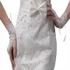 lace Gloves Wedding Dr Decorati Elegant Beaded Crochet Marry Accories Sequin Applique Bride Fingerl Gloves 2024 y5i6#