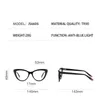 Okulary przeciwsłoneczne ramy Suncubic seksowne kota oko glasse kobiety moda okulary optyczne okulary wysokiej jakości okulary okulary JS6606