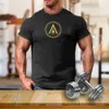 Men's T-Shirts Spartan Shield Gym Fitness Training Boxing Training T-shirt 100% Cotton O-Neck Short Sleeve Casual Mens T-shirt Size S-3XL J240330