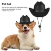 Dog Apparel Western Style Pet Hat Adjustable Cowboy For Dogs Cats Fashionable Cosplay Outfit Prop Sun Pets