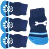 Dog Apparel 2 Pairs Of Pet Winter Socks Nonslip Pets Protector For Small Medium Large Dogs S Size