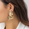 Boucles d'oreilles XIALUOKE Punk Ingemark géométrique pour femmes à la mode couleur or mode déclaration oreille bijoux accessoires