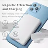 Cell Phone Power Banks Portable Mini Magnet Powerbank 5000Mah Candy Colors Magnetic Wireless Charger Bank Drop Delivery Phones Accesso Otatq