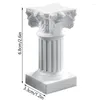 Decorative Figurines 1Pcs Exquisite Roman Pillar Greek Column Statue Pedestal Candlestick Stand Figurine Sculpture Peace And Purity Home