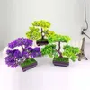 Dekorative Blumen WINOMO Künstliche Gastgruß-Kiefer-Bonsai-Mini-Simulationsbaum-Pflanze Heimdekoration