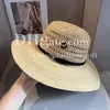 Chapeaux à bord large femmes chapeau de paille dames chapeau d'été ceinture noire jazz paille de paille plage de protection solaire bonnet chapeau extérieur