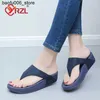 Sandals YRZL Diamond Summer Womens Slippers Flip Top Womens Outdoor Beach Comfortable Casual Slippers Indoor Bathroom Platform Sandals Q240330